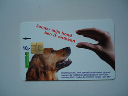 NETHERLANDS  USED PHONECARDS  ANIMALS DOGS - Otros & Sin Clasificación