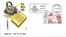 Enveloppe FDC Espagne - Miguel De Cervantes Y Saavedra - Madrid - 1983 - FDC