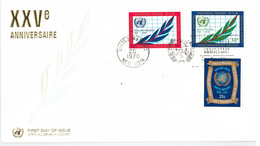 Enveloppe FDC Nations Unies - 25ème Anniversaire - New York - 1970 - Storia Postale