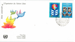 Enveloppe FDC Nations Unies - 35ème Anniversaire De L'Organisation Des Nations Unies - New York - 1980 - Cartas & Documentos