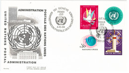 Enveloppe FDC Nations Unies - Administration Postales Des Nations Unies - Genève - 1969 - Briefe U. Dokumente