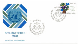 Enveloppe FDC Nations Unies - Definitive Series - Genève - 1978 - Covers & Documents