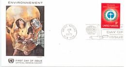 Enveloppe FDC Nations Unies - Environnement 8c - New York - 1972 - Briefe U. Dokumente