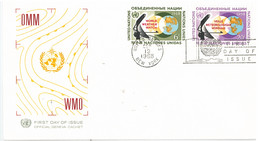 Enveloppe FDC United Nations - OMM WMO - New York - 1968 - Briefe U. Dokumente