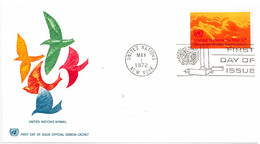 Enveloppe FDC United Nations - United Nations Airmail - New York - 1972 - Covers & Documents