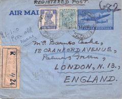 INDIA - AEROGRAMME 1951 > LONDON / QG 217 - Airmail