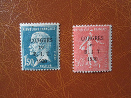 Congres Du Bit 1930  , 264/265 , Neus Sans Charnieres  Cote 55 Euros - Neufs