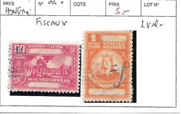 HONGRIE FISCAUX  OBL 2 VALEURS - Revenue Stamps