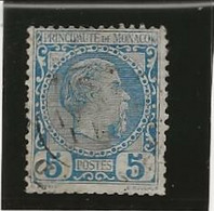 MONACO - TIMBRE N° 3 OBLITERE -ANNEE 1885 -  COTE : 50 € - Gebraucht