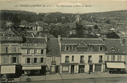 Nogent Le Rotrou * Modes CHAUVIN , Horlogerie , Le Paradis Des Dames * Vue Panoramique Et Place Du Marchés * Commerces - Nogent Le Rotrou