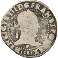 Monnaie, France, Henri III, Franc Au Col Plat, Franc Au Col Plat, 1583, Angers - 1574-1589 Henry III