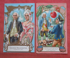Lot Of 2 Cards-- Embossed. George Washington.      Ref  5311 - Historische Persönlichkeiten