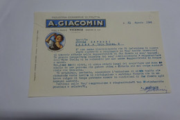 VICENZA  ---  A. GIACOMIN  -- INDUSTRIA CONSERVE - Italien