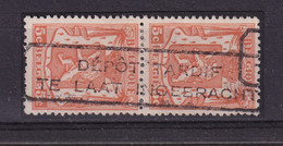DDAA 577 - Paire Du TP 419 Petit Sceau - Annulation Par Griffe Encadrée Bilingue DEPOT TARDIF - 1935-1949 Kleines Staatssiegel
