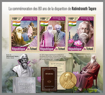 CHAD 2021 MNH Albert Einstein Rabindranath Tagore M/S - OFFICIAL ISSUE - DHQ2148 - Albert Einstein