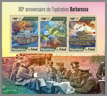 CHAD 2021 MNH WWII Operation Barbarossa M/S - OFFICIAL ISSUE - DHQ2148 - Guerre Mondiale (Seconde)