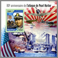 CHAD 2021 MNH WWII Attack Pearl Harbor Angriff Auf Pearl Harbor Attaque De Pearl Harbor S/S - OFFICIAL ISSUE - DHQ2148 - Guerre Mondiale (Seconde)