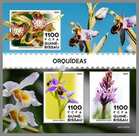 GUINEA BISSAU 2021 MNH Orchids Orchideen Orchidees M/S - OFFICIAL ISSUE - DHQ2148 - Orquideas