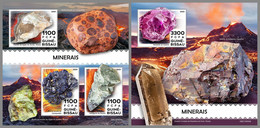 GUINEA BISSAU 2021 MNH Minerals Mineralien Mineraux M/S+S/S - OFFICIAL ISSUE - DHQ2148 - Minerales