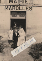 MAROLLES -  Un Mariage à La Mairie  ( Photo Format Cpm 14,5 Cm X 10 Cm )   Rare - Sonstige & Ohne Zuordnung