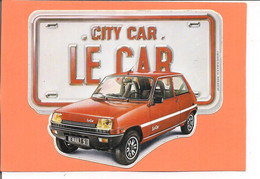 Autocollant       CITY LE CAR  RENAULT 5 - Stickers