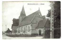 CPA - 76 - BOUVILLE - L'Eglise                   ***BELLE CARTE*** - Duclair
