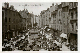 Mâcon * La Place Du Marché * Marchands Foire * épicerie Café CHANUT - Macon