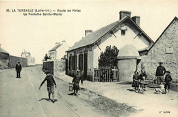 La Turballe * La Route De Piriac * La Fontaine Ste Marie * Café Buvette De La Bastille - La Turballe