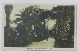 07214 Cartolina - Trapani - Marsala - Giardino F. Crispi - 1937 - Marsala