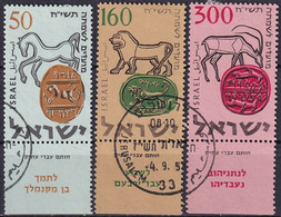 ISRAEL 1957 Mi-Nr. 145/47 O Used - Gebraucht (mit Tabs)