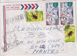 CONGO - 1974 - ENVELOPPE RECOMMANDEE EXPRES ! Par AVION De BRAZZAVILLE => NANTES - Sonstige & Ohne Zuordnung