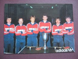 CPSM PHOTO SPORT PING PONG TENNIS DE TABLE Canor , Secretin , Farout, Campagnolle , Birocheau Et Renverse 1975 ? - Table Tennis