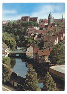 BLICK AUF DIE MURR, EV.STIFTSKIRCHE, STADT-TURM U. KATH. KIRCHE.- BACKNANG - ( ALEMANIA ) - Backnang