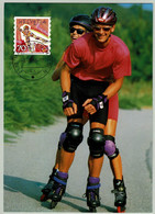 Schweiz / Helvetia 1998, Maximumkarte Inline Skating Magglingen / Macolin - Skateboard