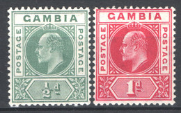 Gambia 1905 Y.T.40/41 */MH VF/F - Gambia (...-1964)