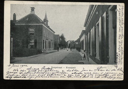 Nunspeet Dorpstraat Zee Vroege Kaart Treinstempel ZWOLLE-UTRECHT 1903 (173-25) - Nunspeet