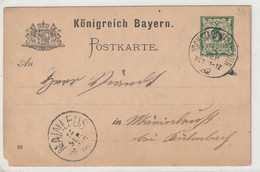 Bayern Ganzsache, Postkarte - Sonstige & Ohne Zuordnung