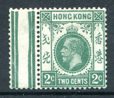 Hong Kong 1912-21 KGV - Wmk. Mult. Crown CA - 2c Deep Green HM (SG 101) - Nuevos