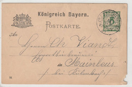 Bayern Ganzsache, Postkarte - Autres & Non Classés