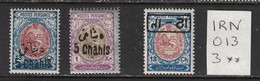 Iran - Yvert 359, 359A, 360 (surcharge INVERSEE) Neufs SANS Charnière - Scott# MNH 541, 542 (INV Overprint), 597 - Irán