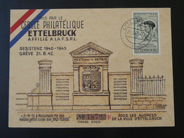 Carte Commemorative Card Résistance Ettelbruck Luxemburg Caritas 1945 - Cartoline Commemorative