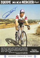 CARTE CYCLISME ANDRE MOLLET SIGNEE TEAM MIKO 1981 - Cycling