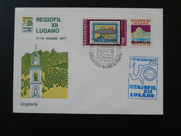 Lettre Cover Regiofil Lugano Hongrie Hungary 1977 - Covers & Documents