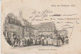 (57) Gruss Aus PÜTTLINGE (PUTTELANGE)  Markplatz Mit Rathaus (Très Animée) - Phalsbourg