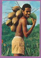 Seychelles - Natif Boy With Green Coconut - Garçon Natif Avec Noix De Coco Verte - Seychelles