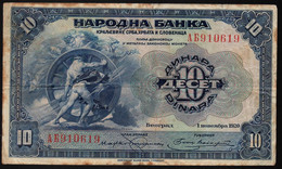 10 Dinara 1920 - Yougoslavie