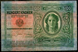 Austria 100 Kronen,02.01.1912,P.12,as Scan - Autriche