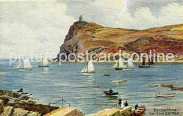 BRADA HEAD PORT ERIN ISLE OF MAN ART COLOUR POSTCARD A.R. QUINTON NO 1967 SALMON - Quinton, AR