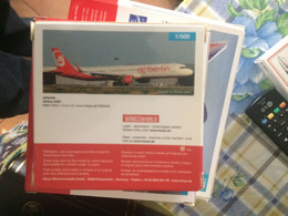 STUPENDO MODELLINO HERPA 1:500 AIRBUS 321 AIR BERLIN - Non Classés