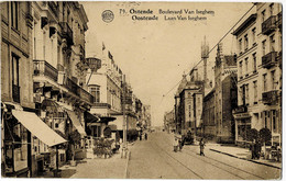 Ostende Boulevard Van Iseghem Circulée En 1930 - Oostende